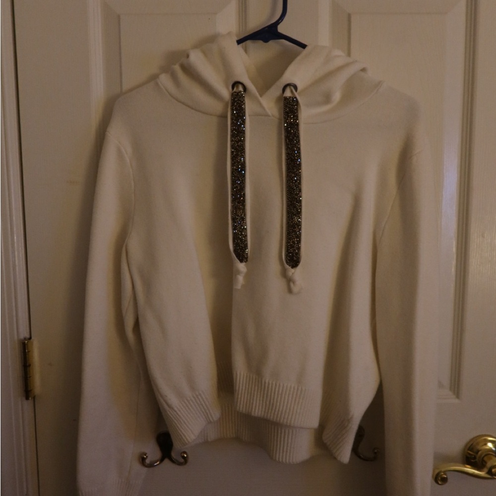 Zara Cream Knit Hoodie